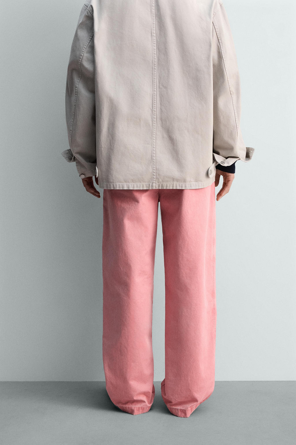 PANTAL?N RELAXED FIT PLIEGUES LIMITED EDITION / Rosa palo - Zara фото 3