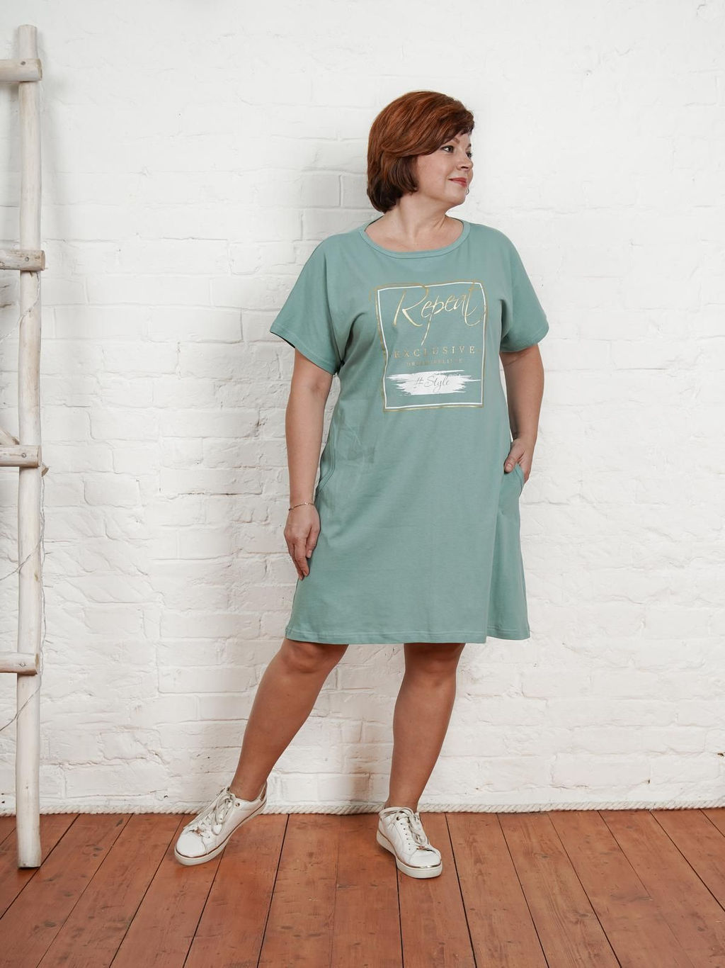 IV-CAPRIZ Мэрид - туника бирюзовый  фото 3