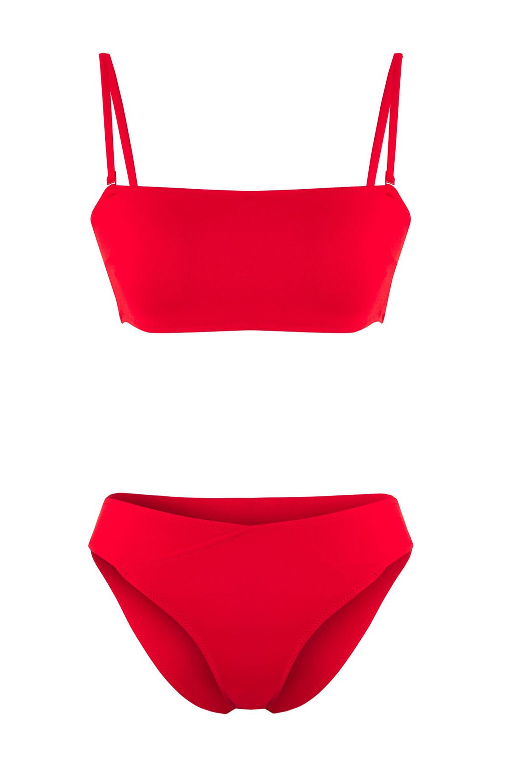 TRENDYOLMILLA K?rm?z? Straplez Normal Bel Bikini Tak?m? TBESS25BT00184  фото 14