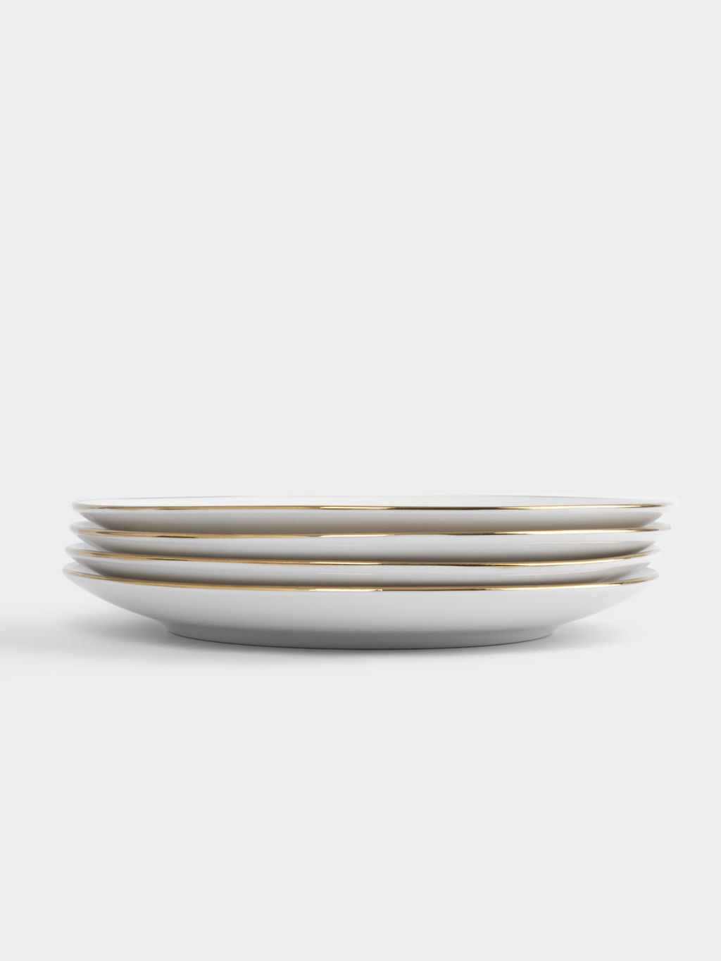 Тарелка закусочная, 19 см, 4 шт, фарфор N, бело-золотистая, Домики и ели, Townlet - Anna lafarg фото 4