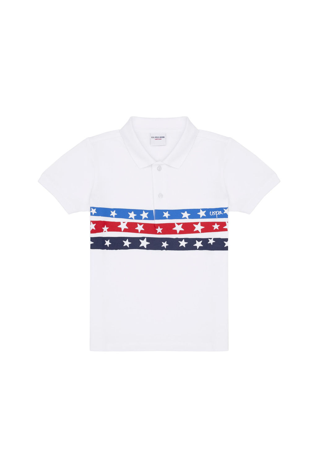 U. S. Polo Assn Белая футболка с воротником-поло для мальчика - U.s. polo assn фото 4
