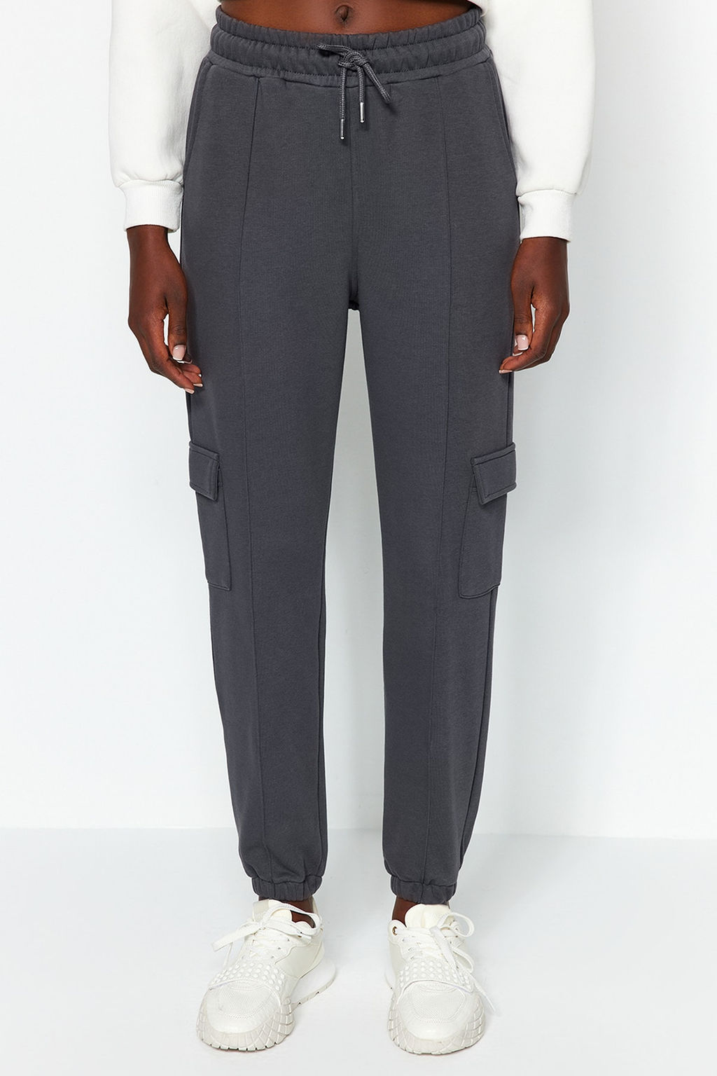 Antrasit Kargo Cepli Loose Jogger Kal?n Orme Esofman Alt? Pantolon TWOAW24EA00005 - Trendyolmilla фото 4