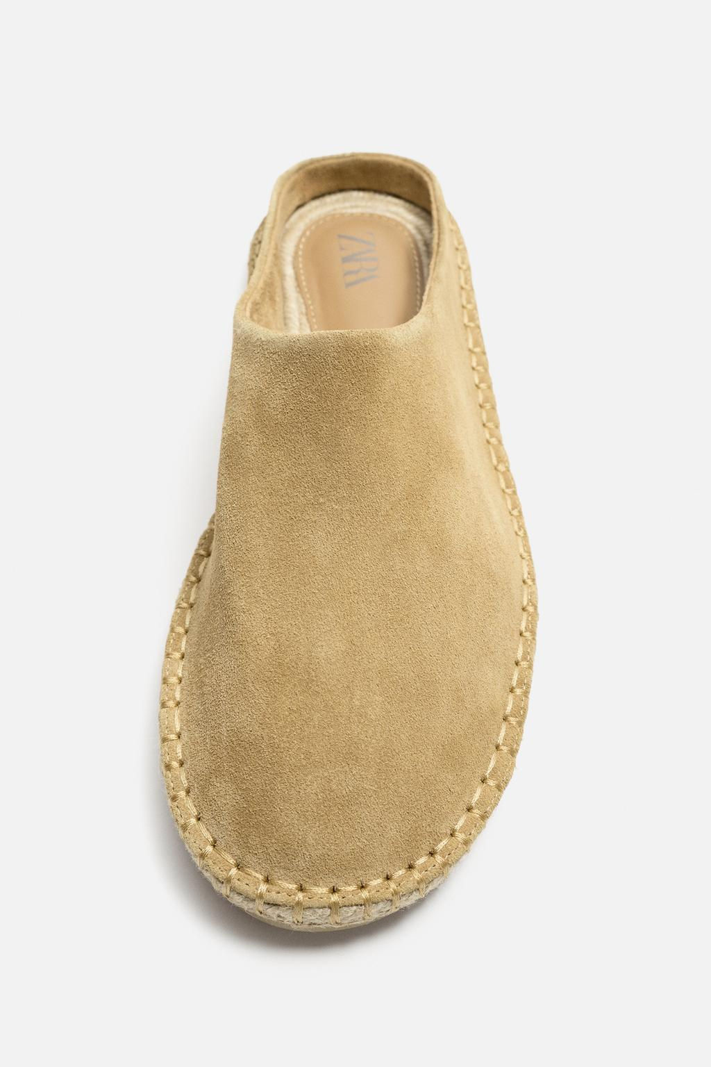LEATHER MULE ESPADRILLES - Zara фото 11