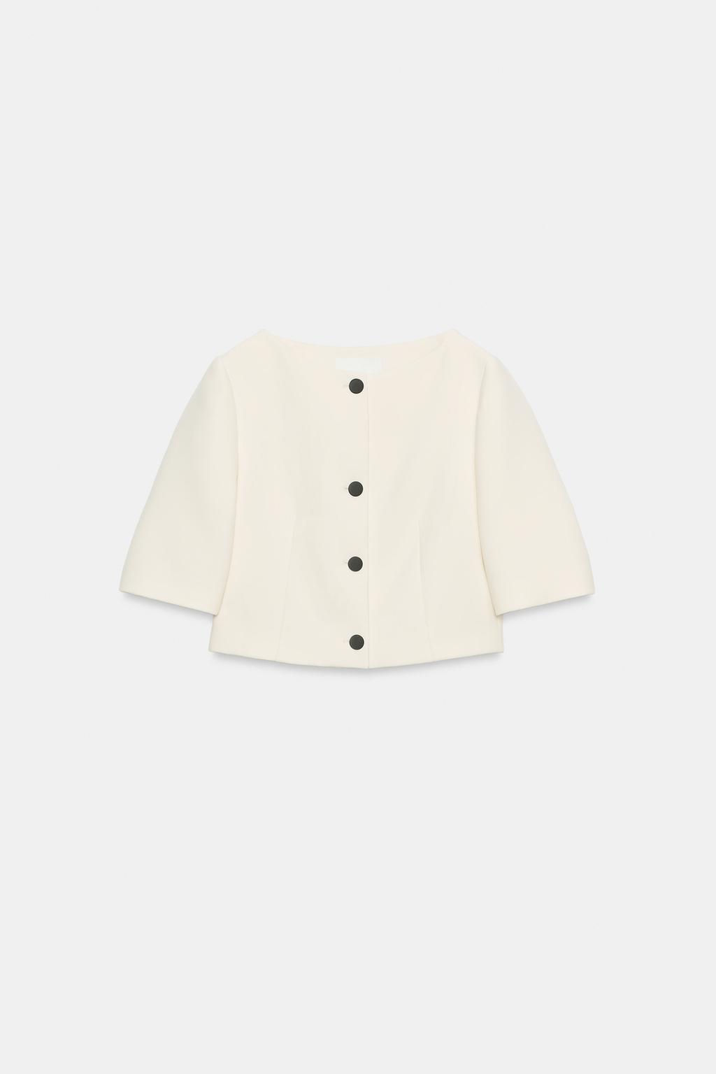 ZW COLLECTION CROPPED JACKET - Zara фото 5