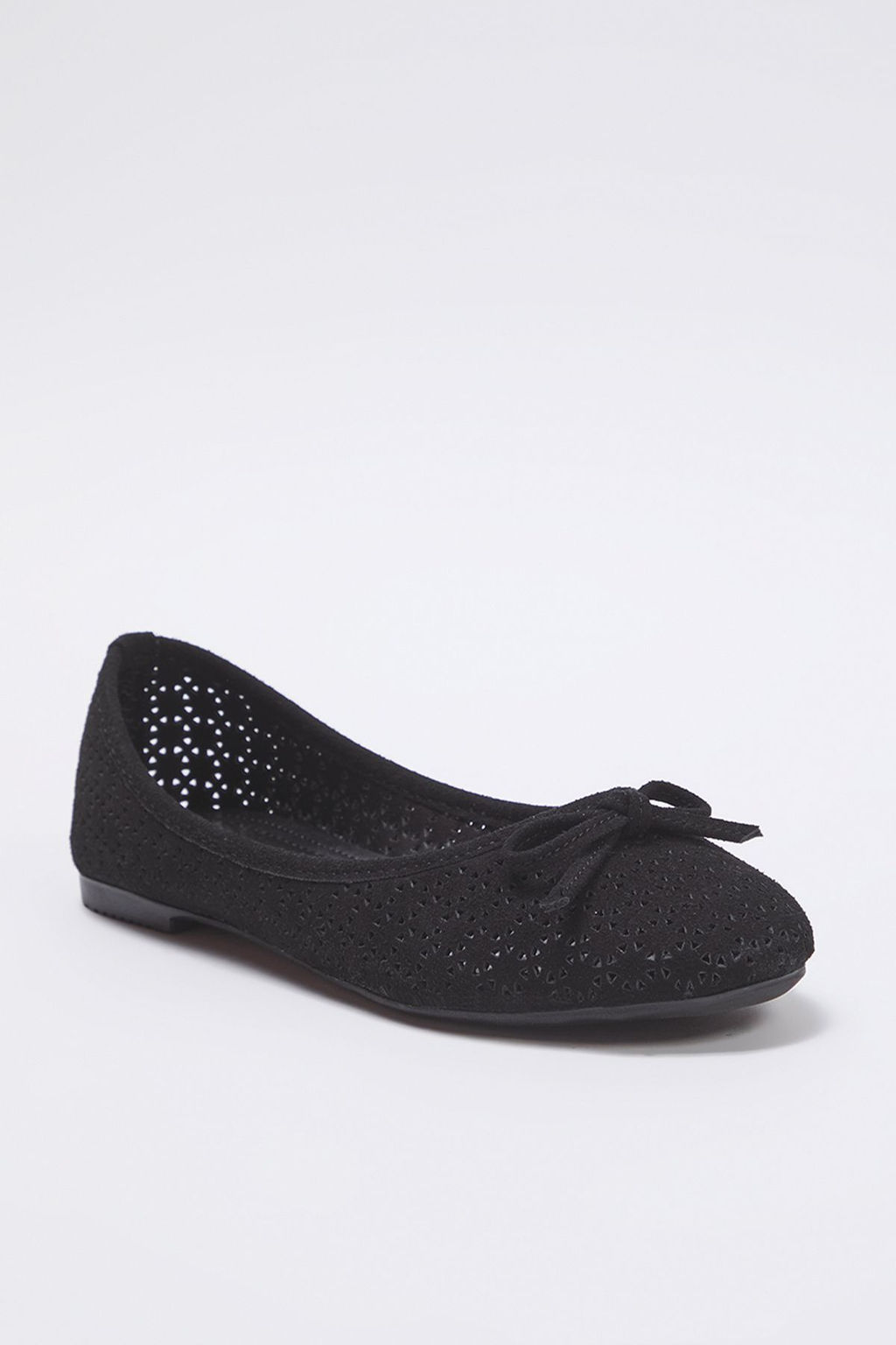 Trendyol Shoes Siyah Fiyonk Detayl? Delikli Ekstra Rahat Badem Burun Kad?n Babet TAKSS25BE00033 - Trendyolmilla фото 10