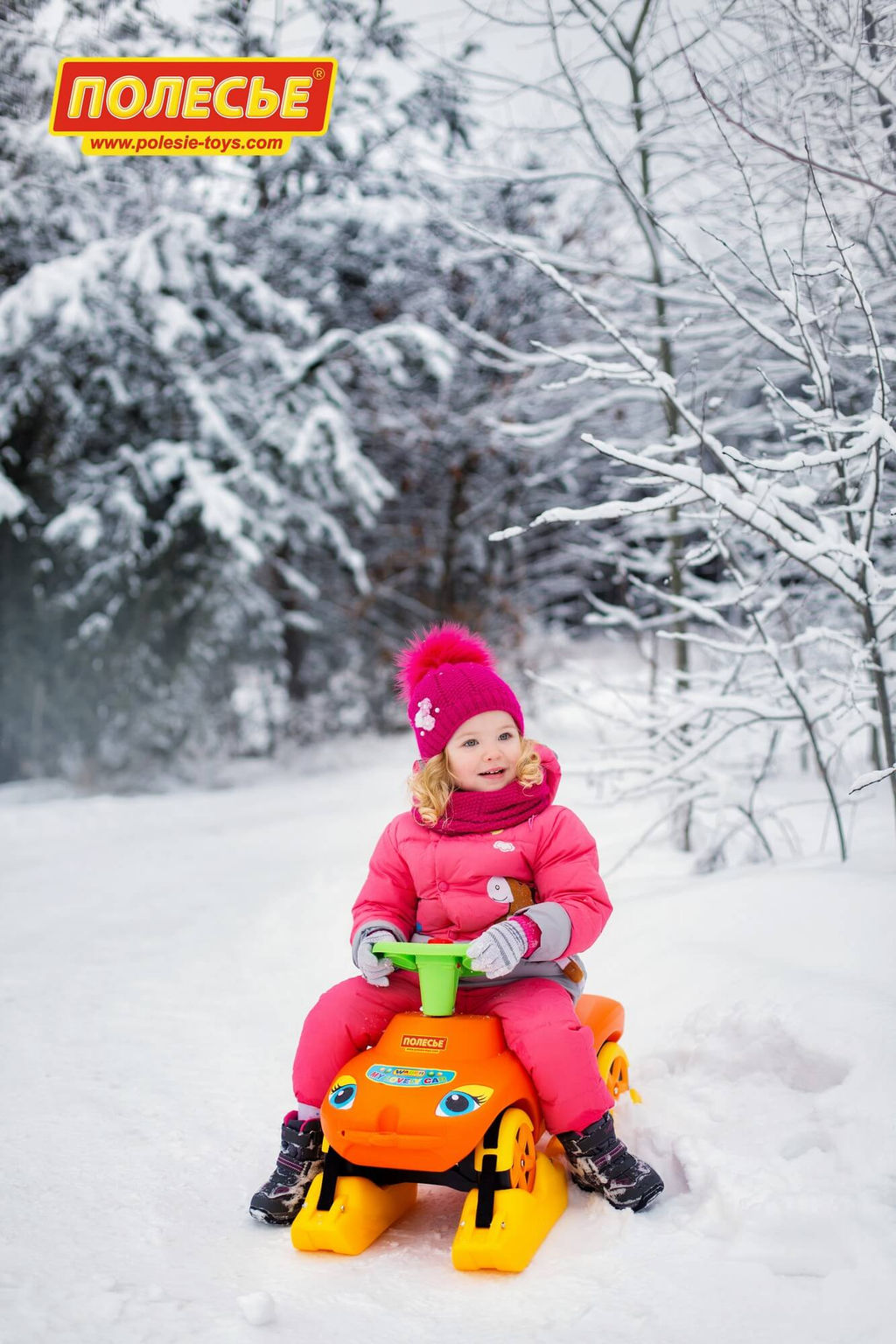 Каталка Мой любимый автомобиль со звуковым сигналом многофункциональная (оранжевая) - Полесье фото 7