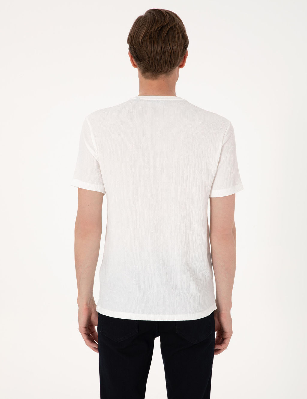 Ekru Slim Fit Ti__rt