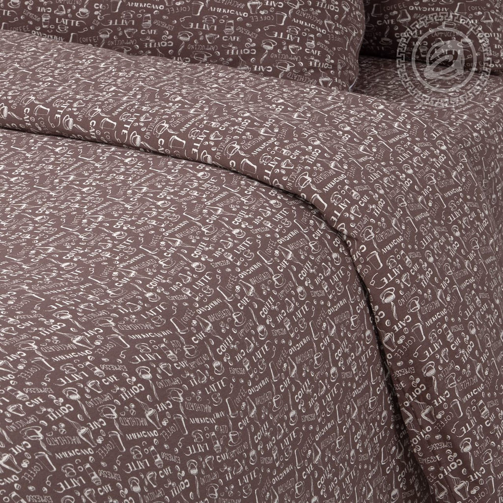 Пододеяльник трикотажный на молнии Эспрессо темный 145х215/1 шт. - 145х215 Трикотаж - Артпостель фото 4