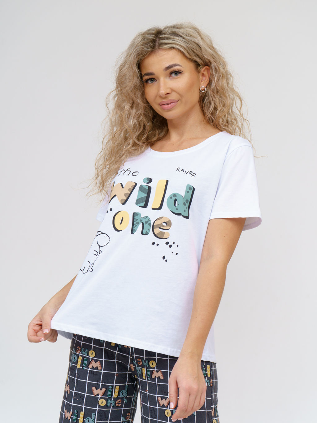 926 Пижама "Клетка/фуме"