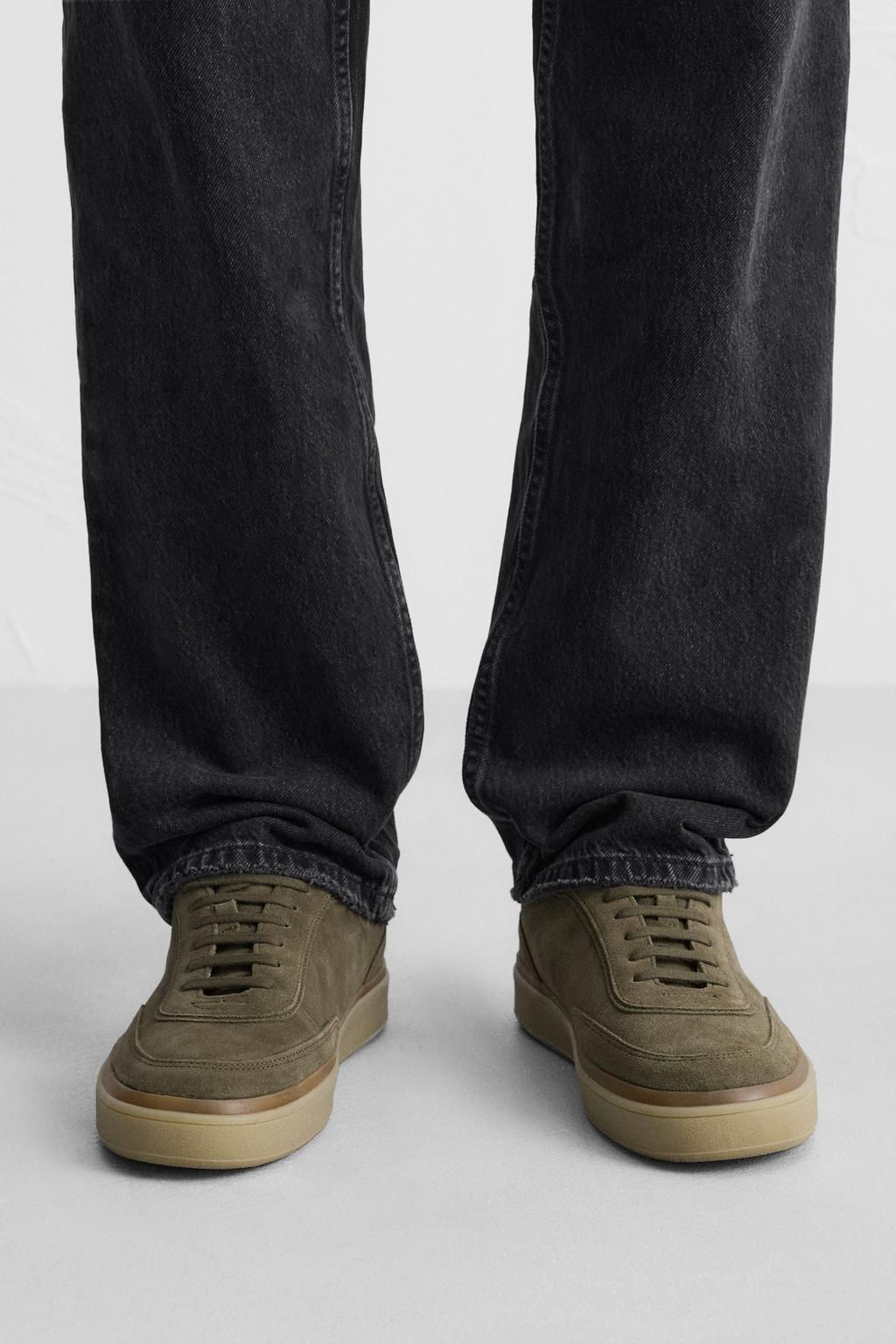 CASUAL LEATHER SNEAKERS - Zara фото 10