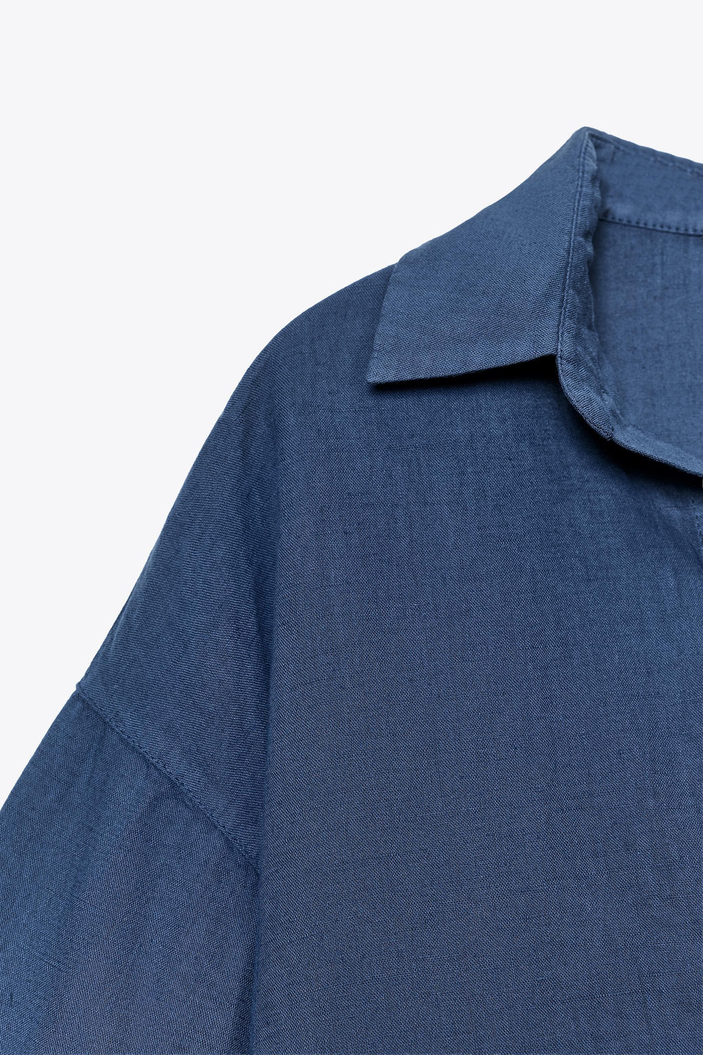 LINEN BLEND SHIRT ZW COLLECTION - Zara фото 8