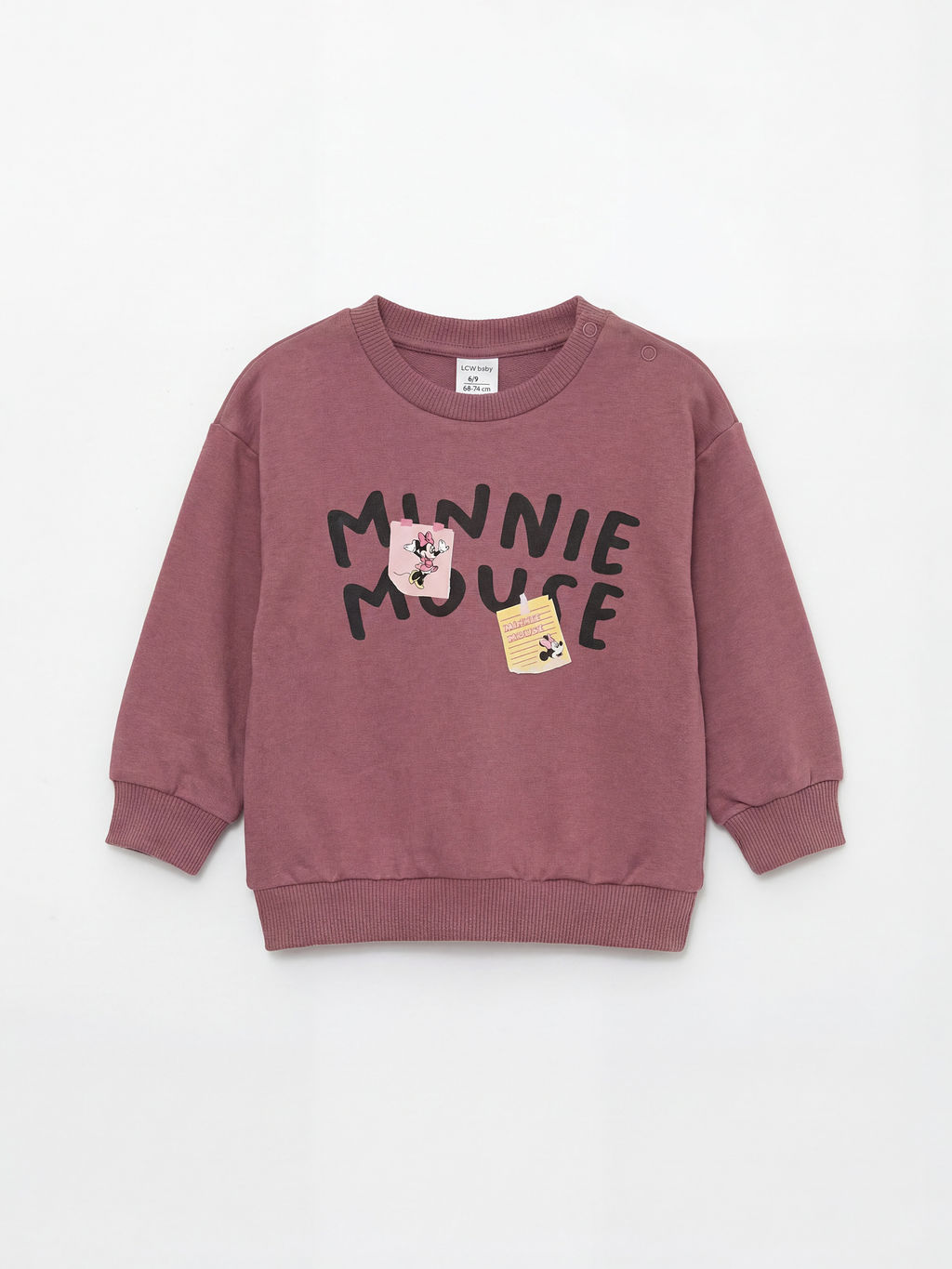 Minnie Mouse Bask?l? K?z Bebek Sweatshirt ve E?ofman Alt?