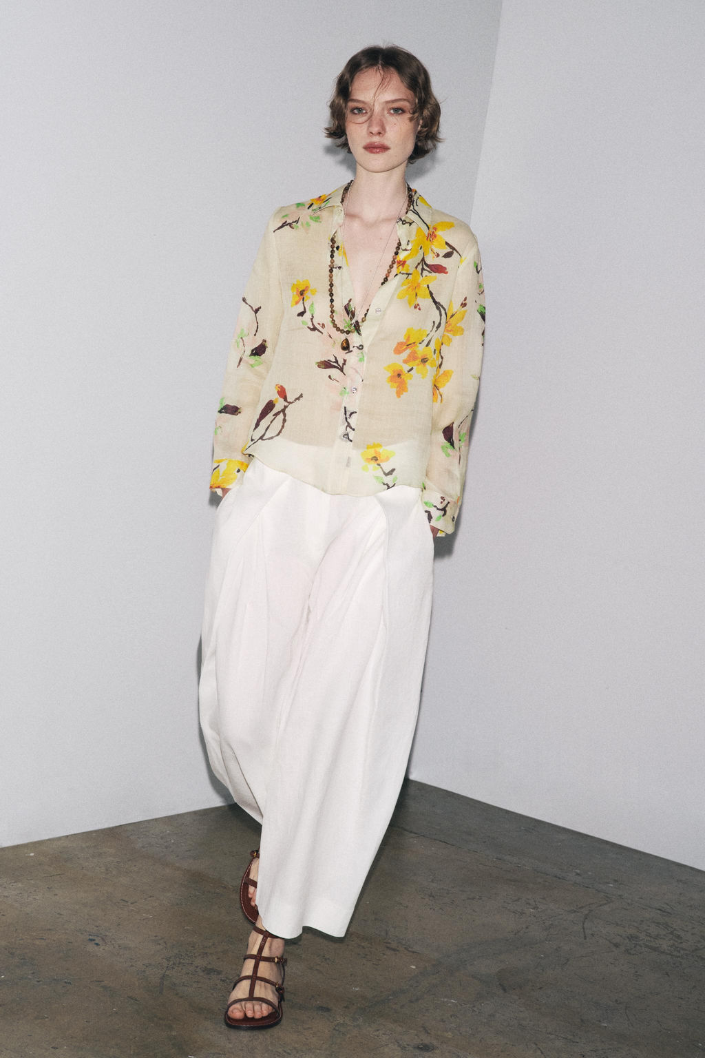 RAMIE FLORAL SHIRT ZW COLLECTION - Zara фото 16