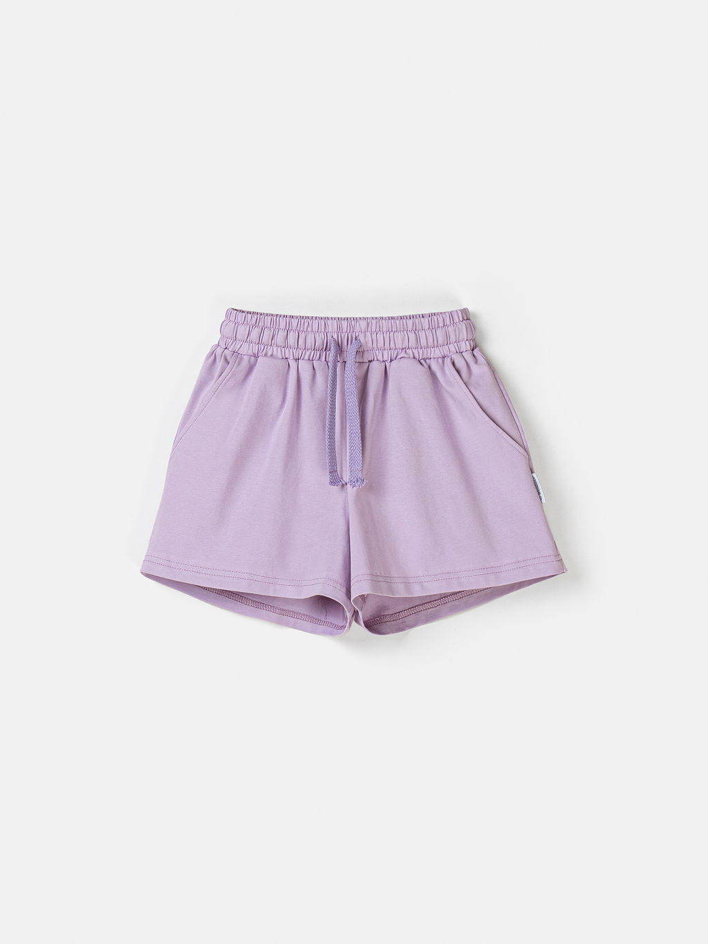 Комплект футболка и шорты "Молоко/Лаванда" с принтом 7+