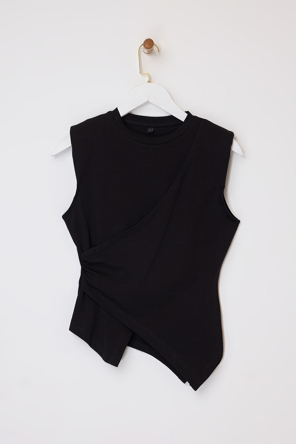 Siyah Fitted/Vucuda Oturan Kolsuz Pamuklu Esnek Orme Bluz TWOSS26BZ00081 - Trendyolmilla фото 5