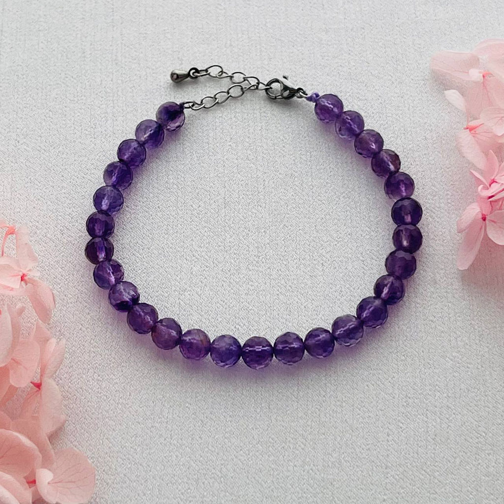 Браслет из Аметиста огранка 17,5 см +