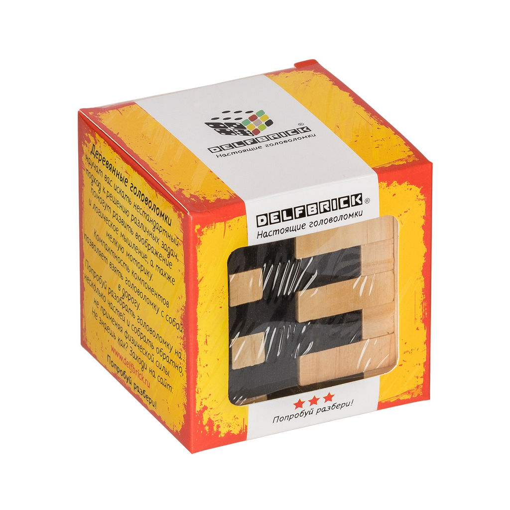 DELFBRICK DLS-19 Головоломка деревянная 1 шт Тетрис 55 элемент