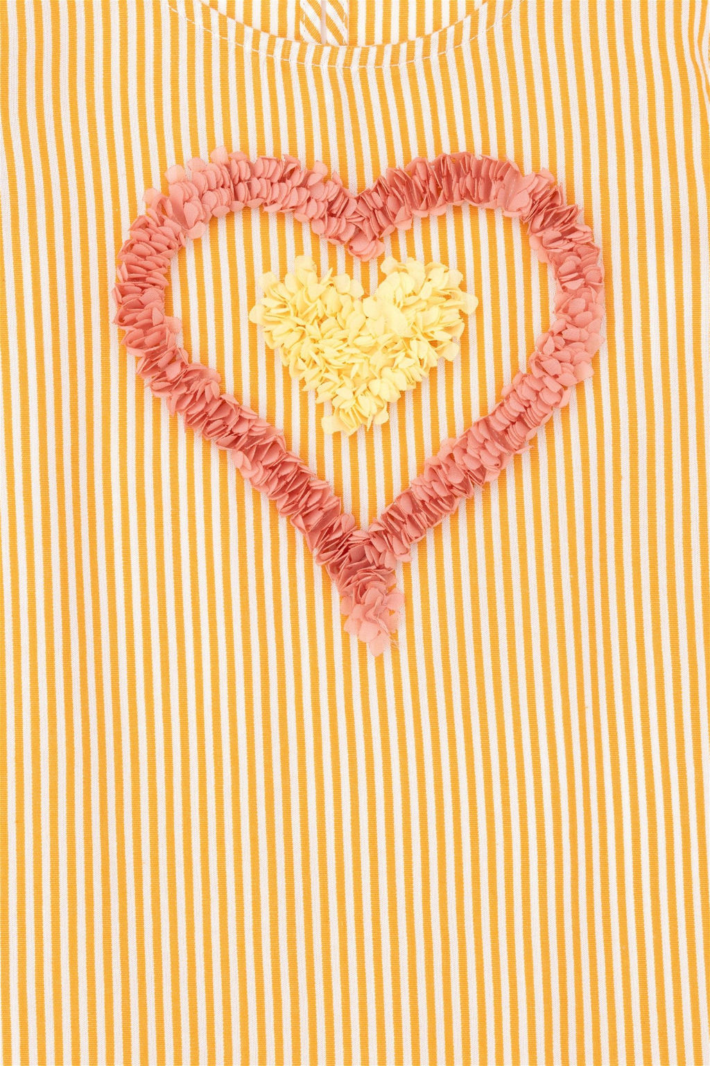 Оранжевое тканое платье с короткими рукавами для девочки - U.s. polo assn фото 6