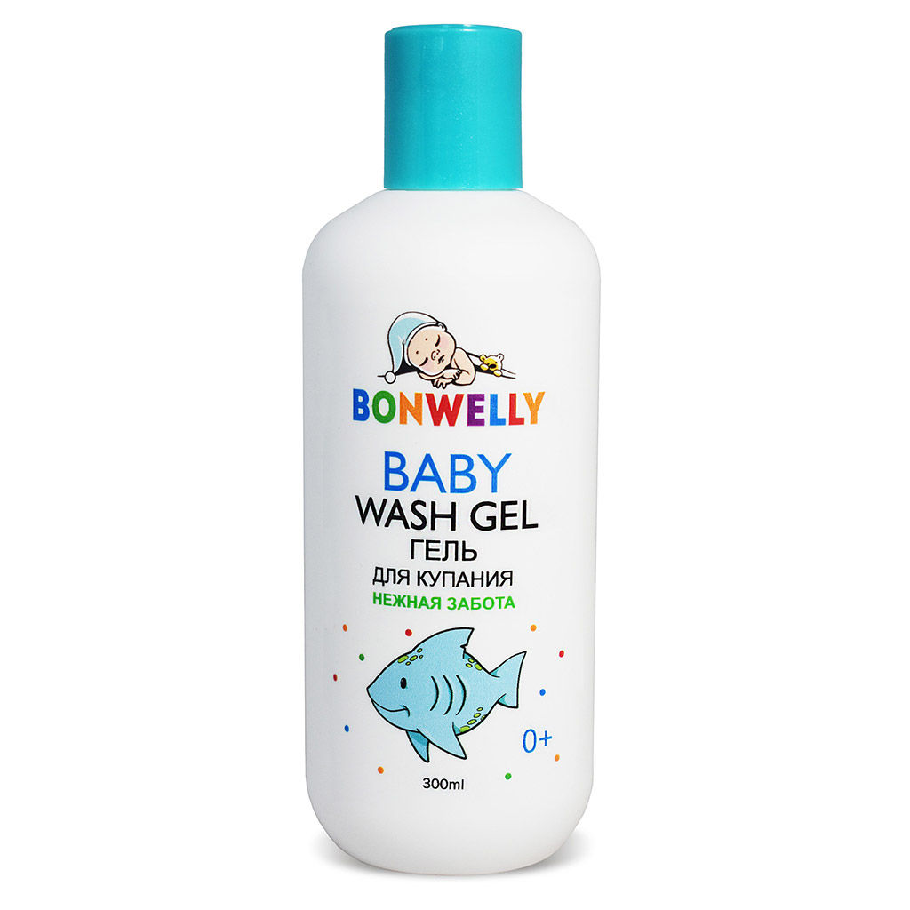 "Bonwelly" Гель для купания детский "Нежная забота" 300мл (Россия)