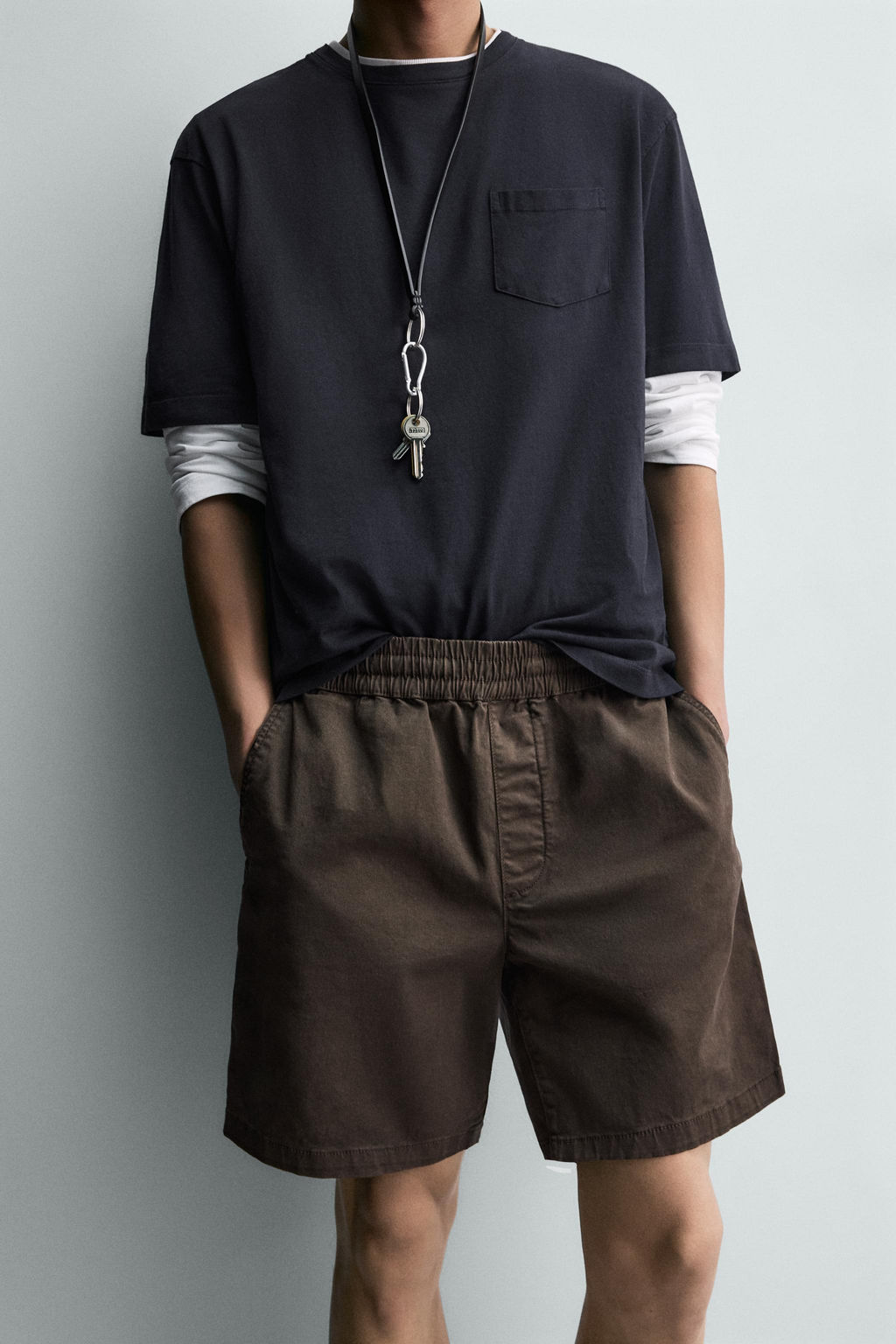 BERMUDA TWILL RELAXED FIT / Marr?n