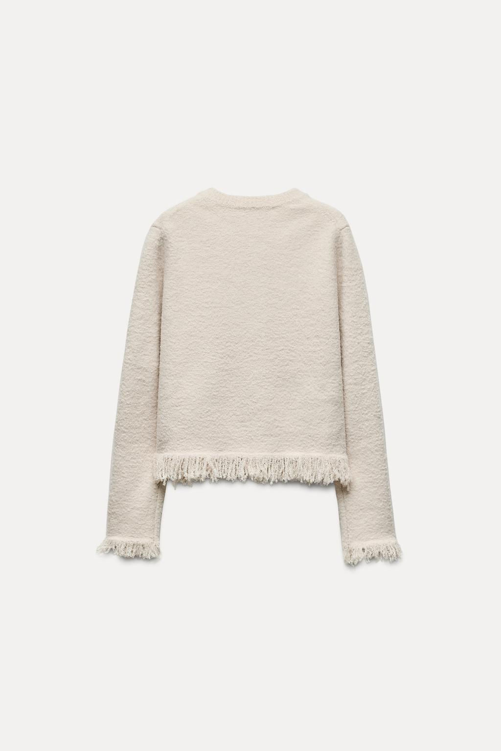 KNIT CARDIGAN WITH BOWS - Zara фото 4