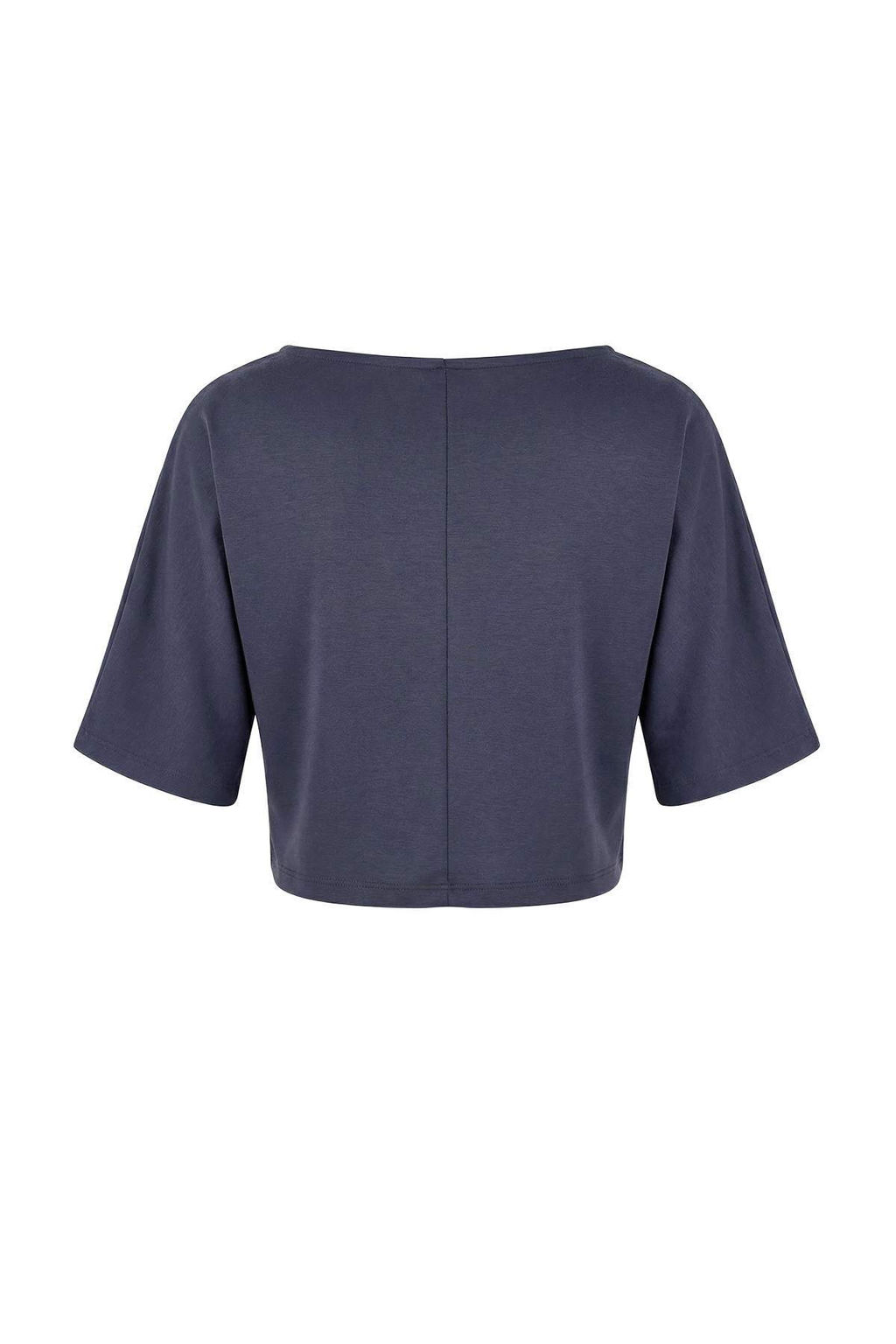 Antrasit Relaxed Kay?k Yaka Yarasa Kol Truvakar Crop Soft Touch Orme Bluz TWOSS26BZ00059