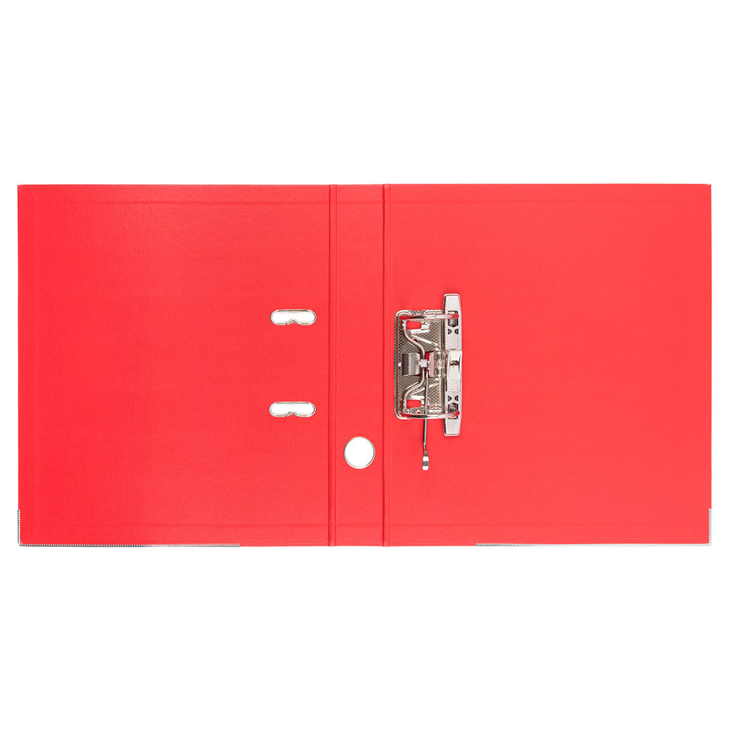 Expert Complete Регистратор PVC, 2-х стороннее покрытие, мет.уг. 50 мм 50 шт. Premier A4 арочный механ. (разб.) лён красный ЕС100161004