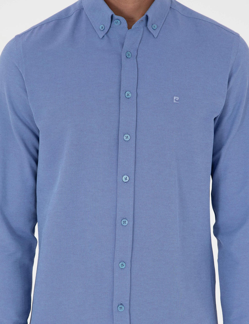Mavi Oxford Slim Fit Uzun Kollu G_mlek - Pierre cardin фото 6
