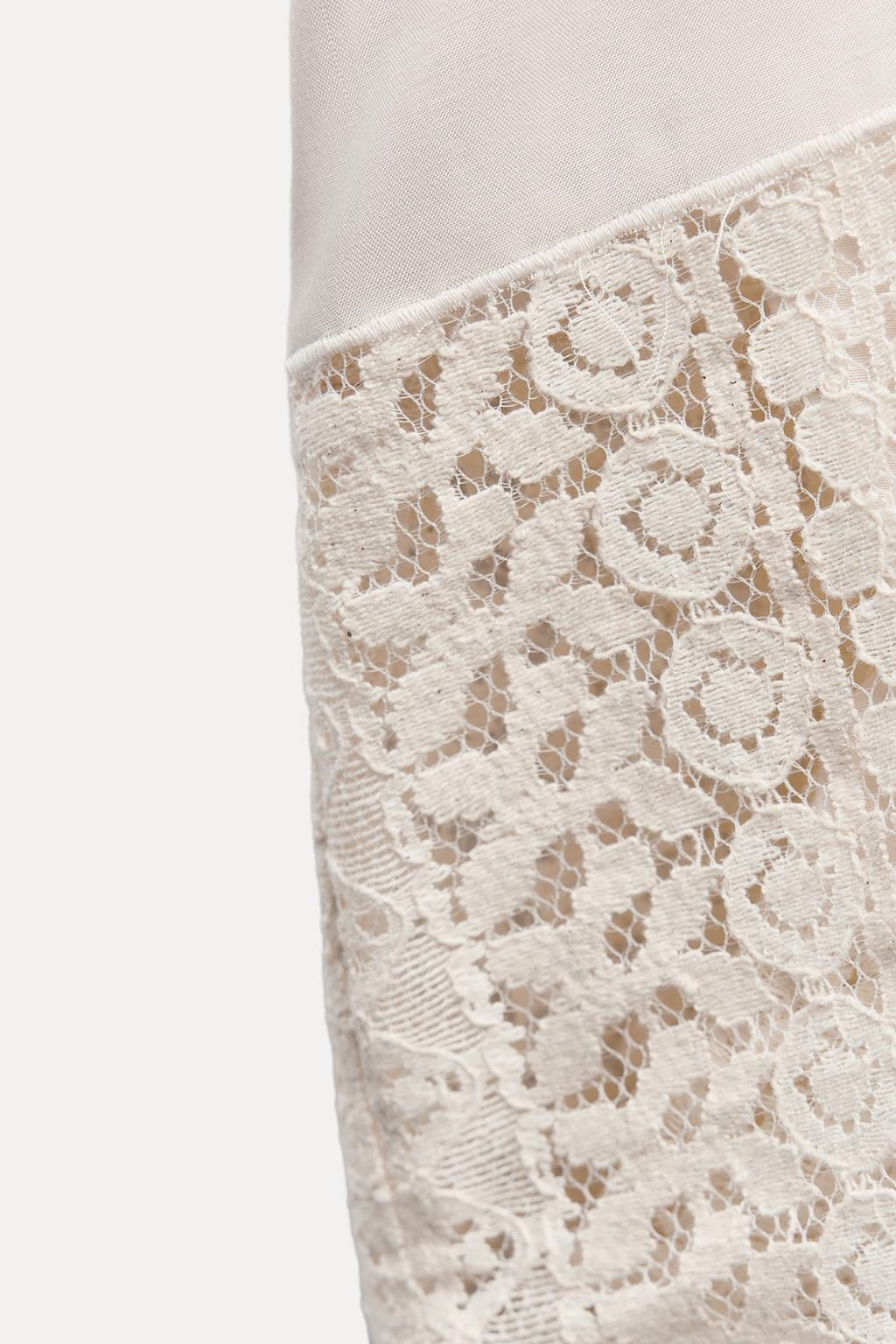 STRAPPY LACE TOP - Zara фото 8
