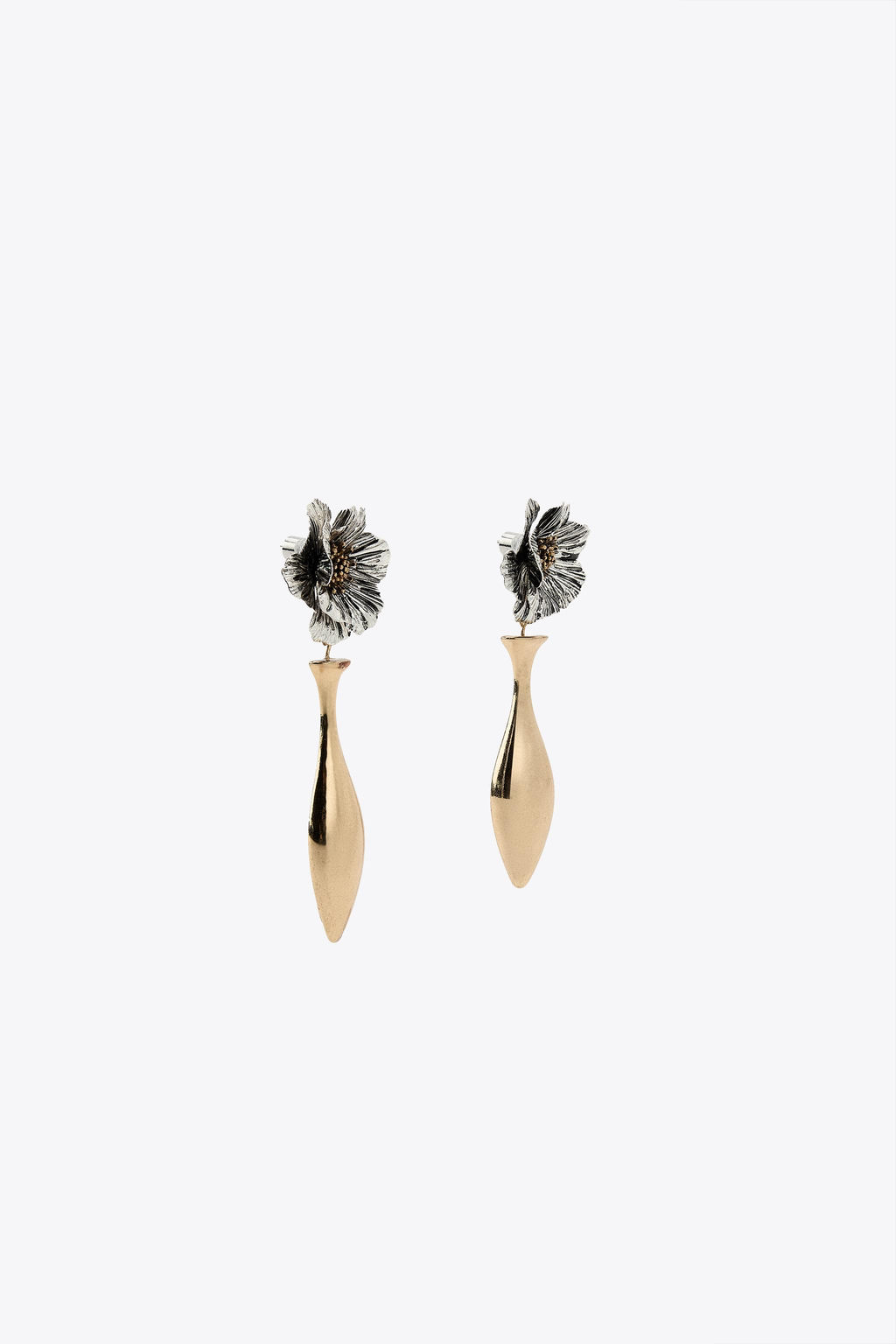 MAXI COMBINATION FLOWER EARRINGS - Zara фото 4