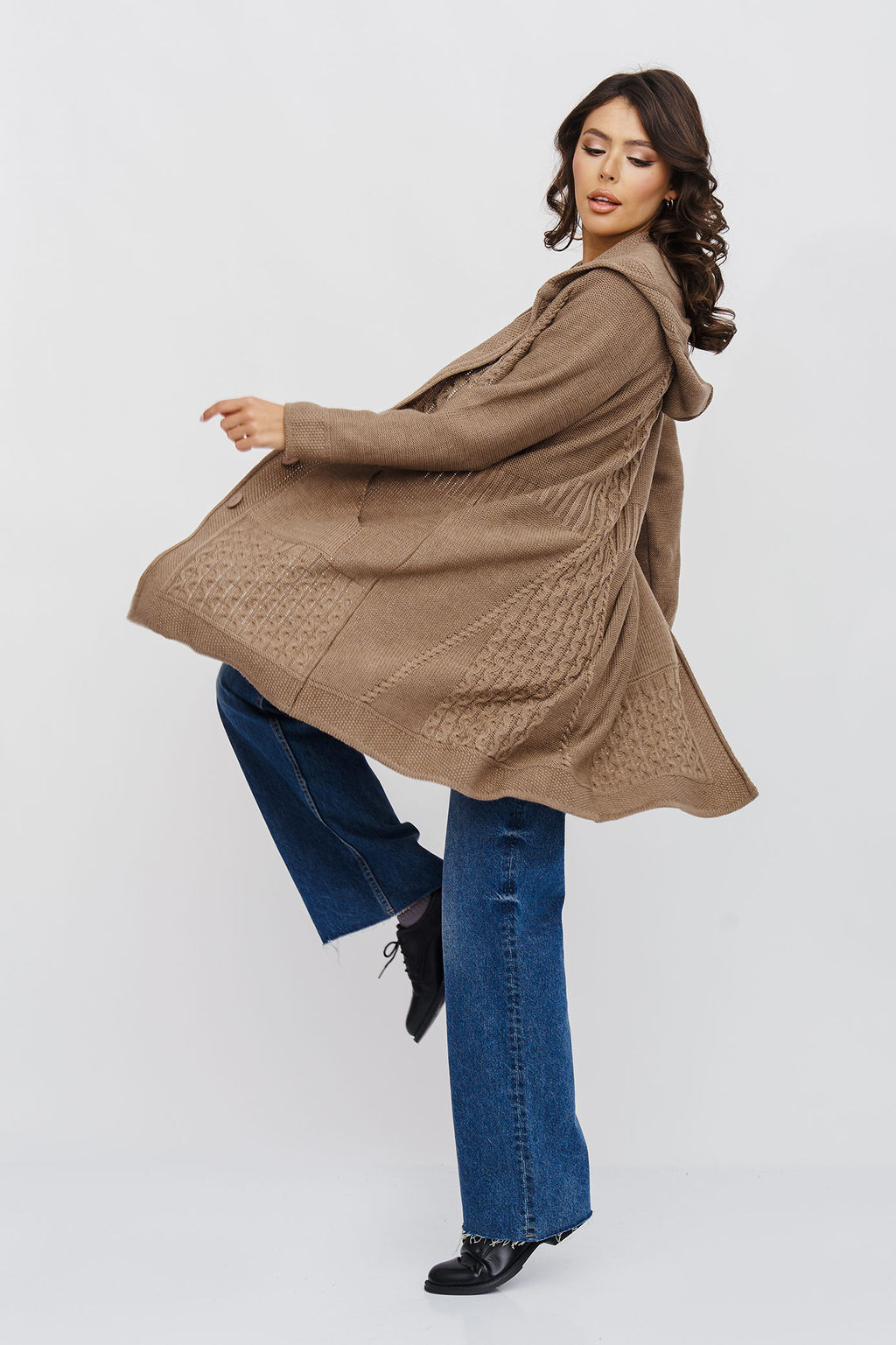Кардиган 35166 к/кофейный (1920) - Злата Стиль фото 4