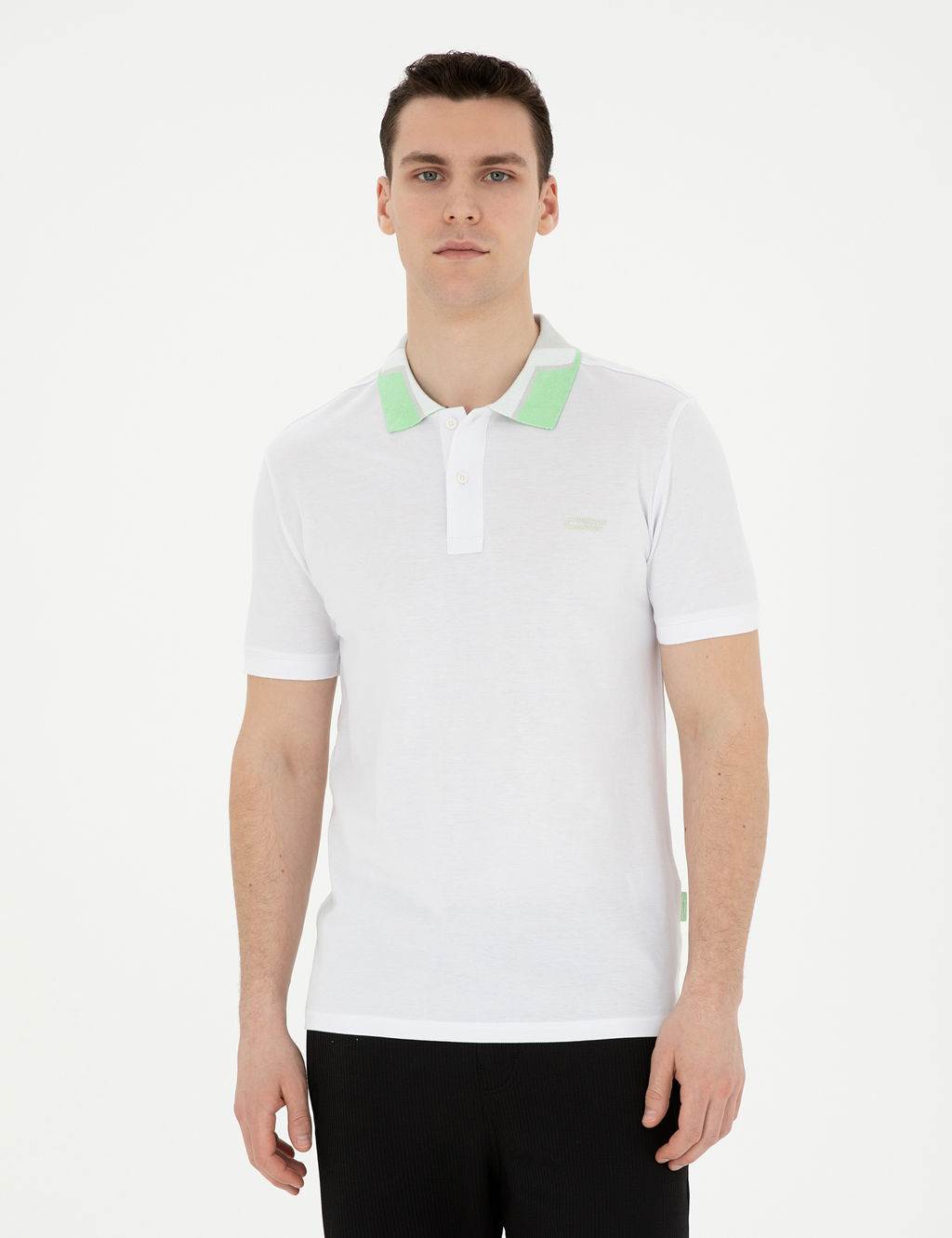 Beyaz Slim Fit Ti__rt