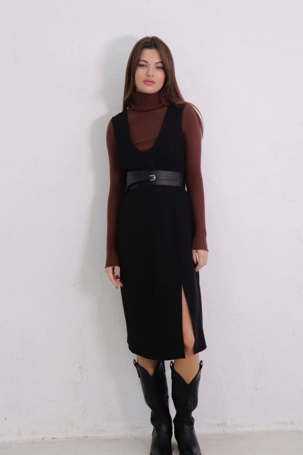 Сарафан базовый с разрезом - Martichelli фото 24