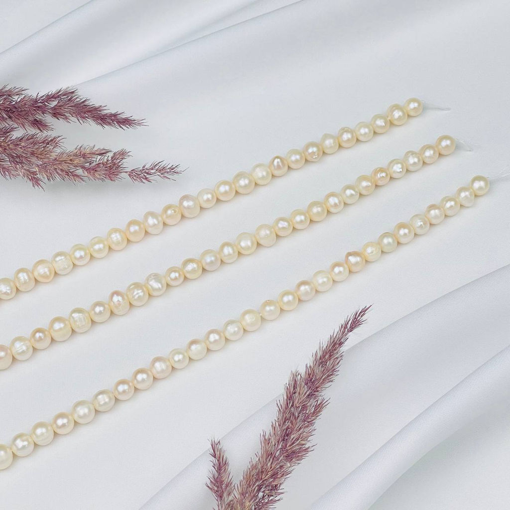 Бусины для украшений из белого Жемчуга 37 см