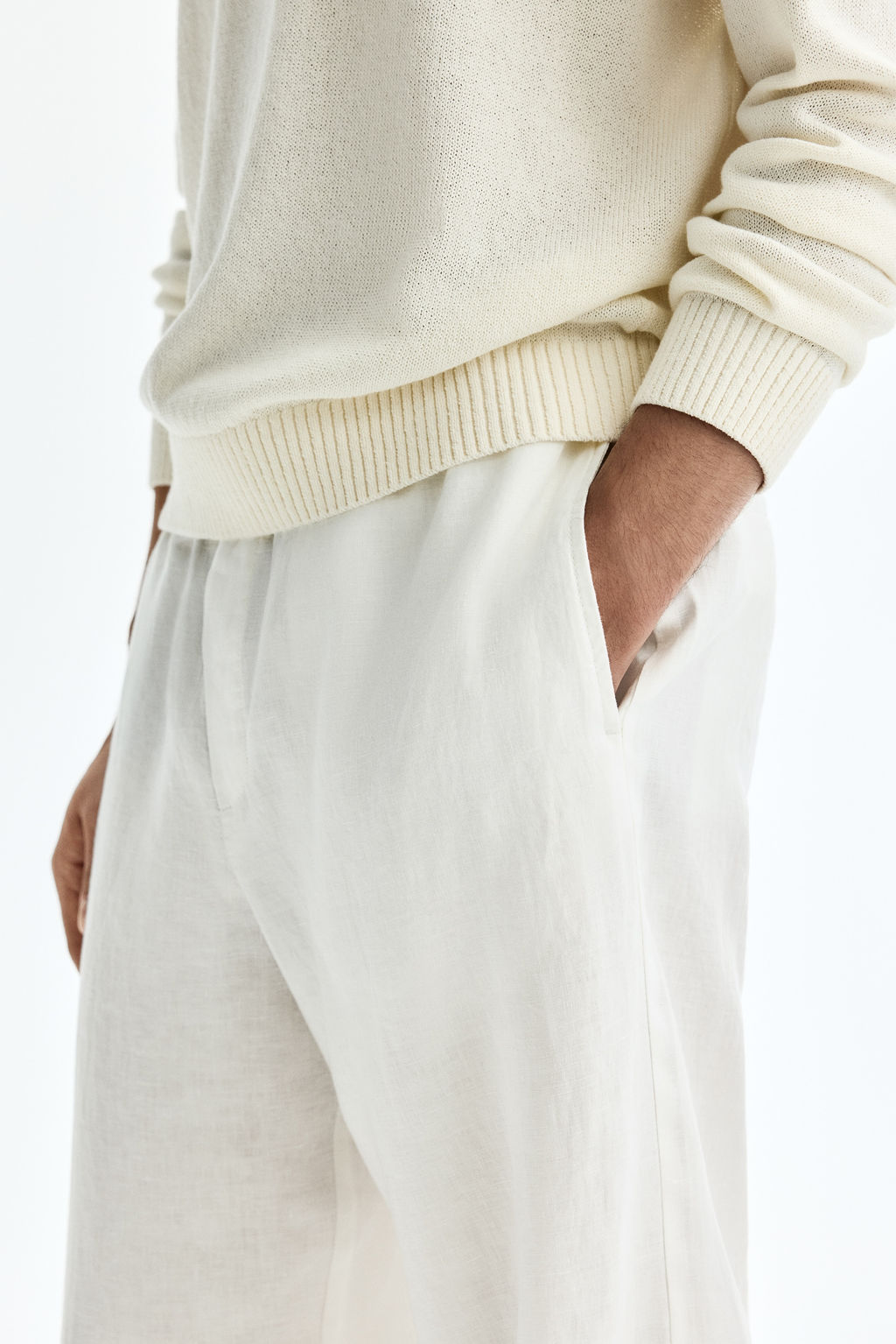 Pantal?n de lino Loose Fit - H&m фото 7