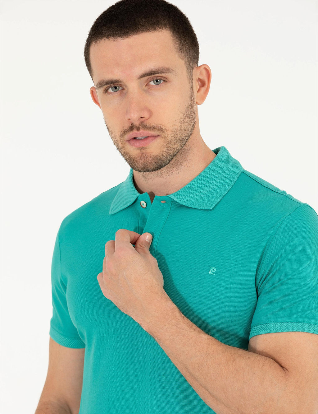 Ye_il Slim Fit Polo Yaka Merserize Ti__rt