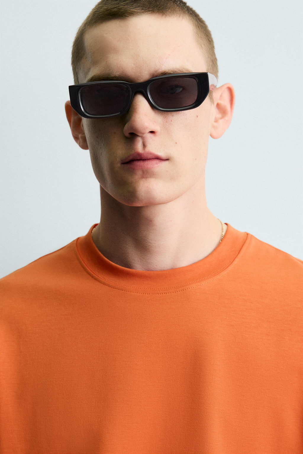 CAMISETA RELAXED FIT INTERLOCK /04 / Naranja