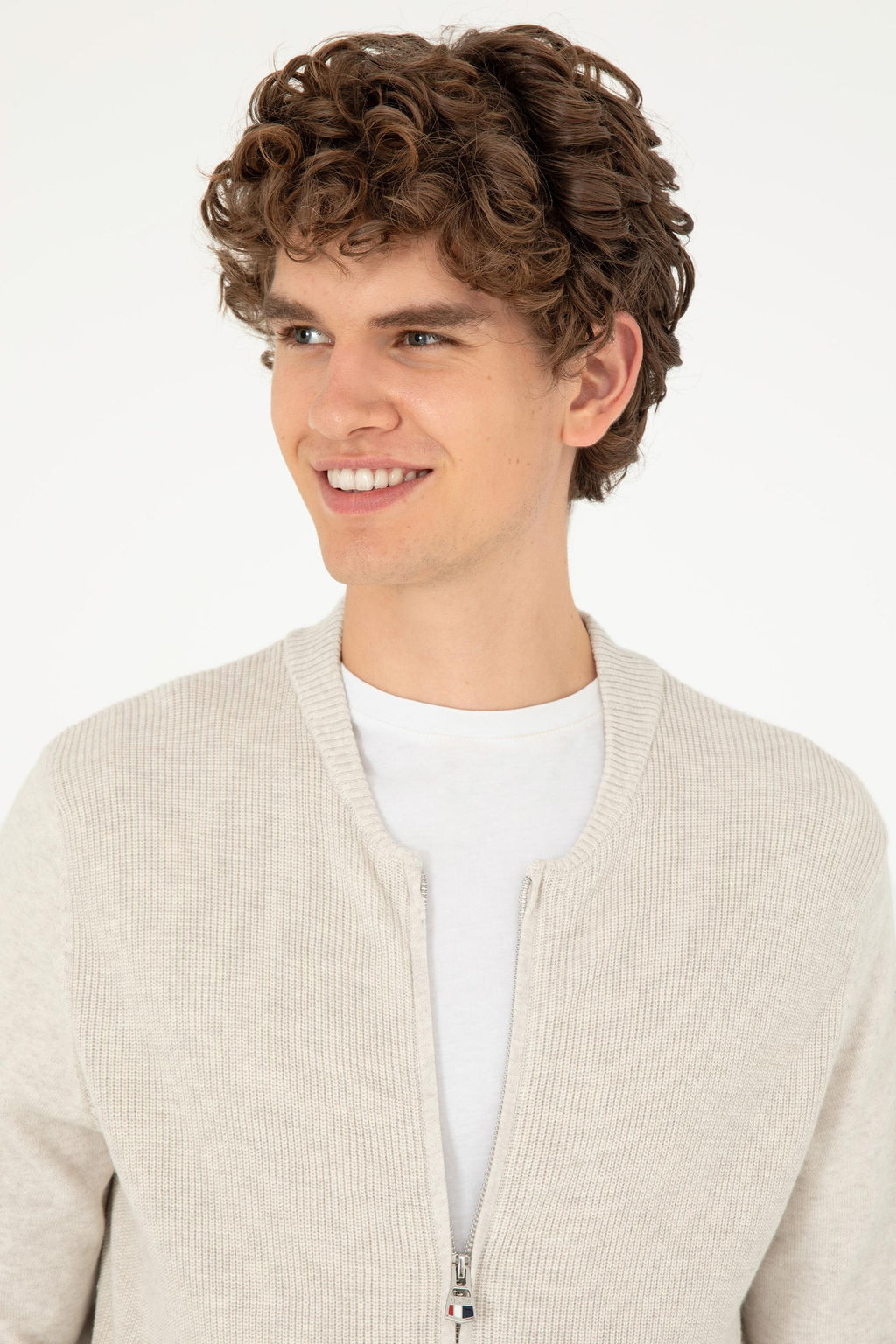 Мужской базовый трикотажный кардиган Stone Melange - U.s. polo assn фото 9