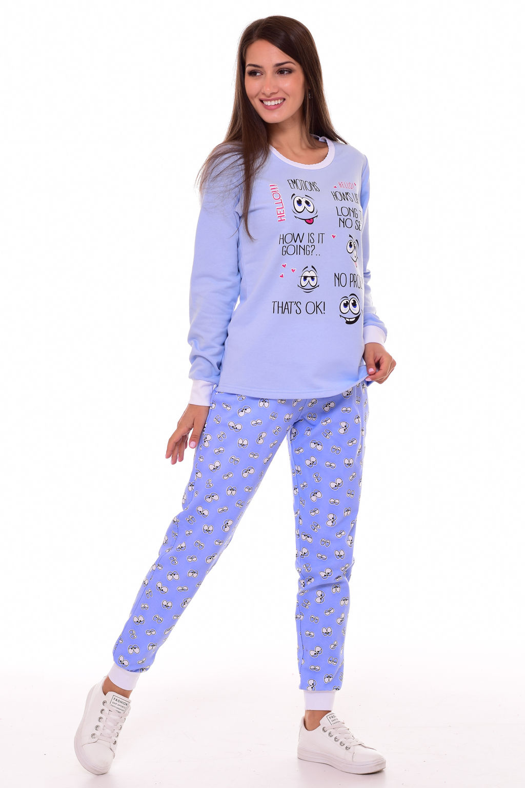 Пижама женская 1-174б (лазурь)