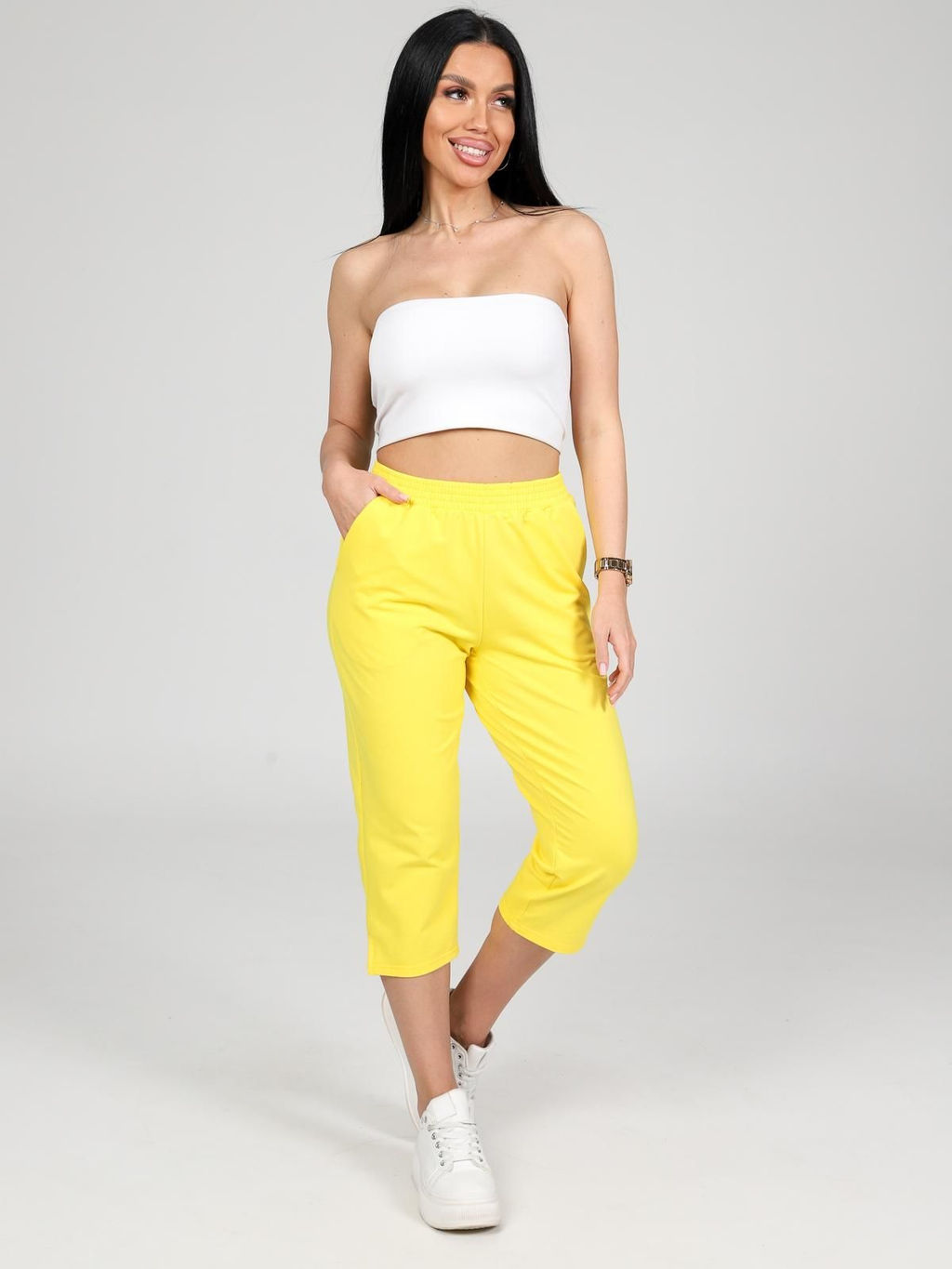 IV-CAPRIZ Финикс - бриджи из футера с лайкрой  фото 17