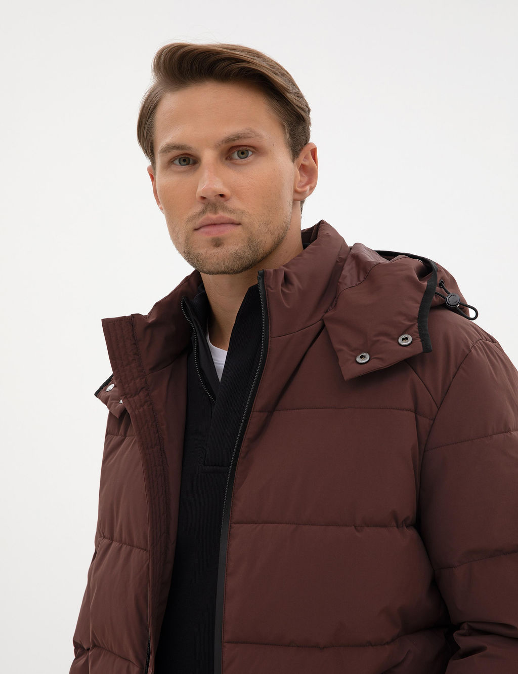 Kahverengi Kap__onlu _i_me Mont - Pierre cardin фото 9