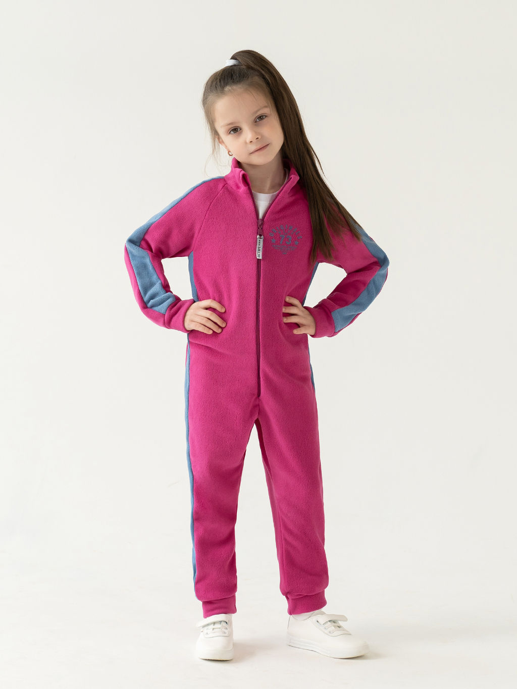 Комбинезон детский флисовый фуксия пш