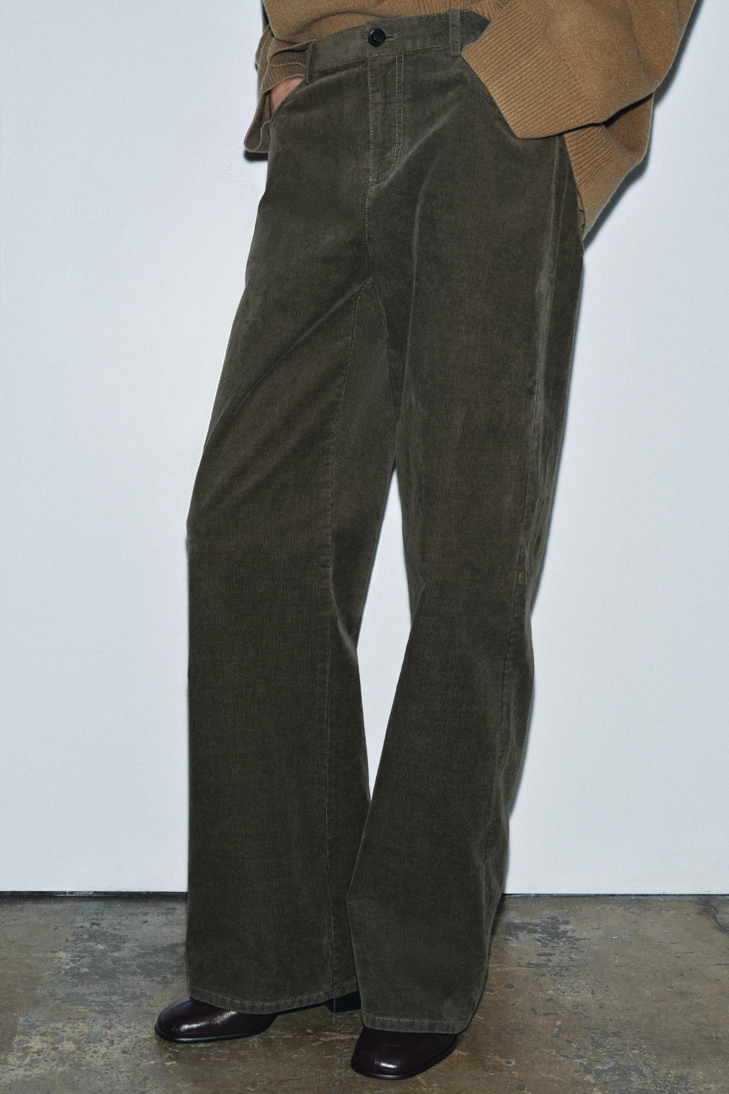 ZW COLLECTION CORDUROY TROUSERS - Zara фото 2