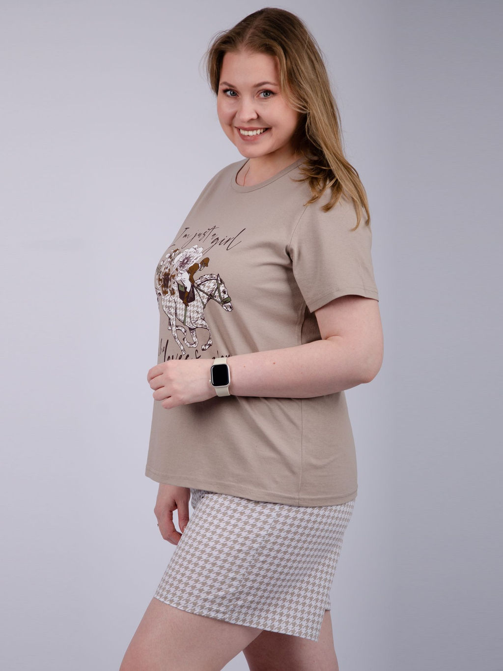 Пижама "Вивианна" шорты, трикотаж