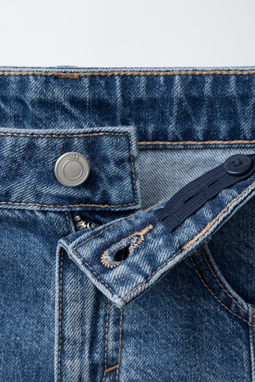 FRAYED DENIM SKIRT - Zara фото 4