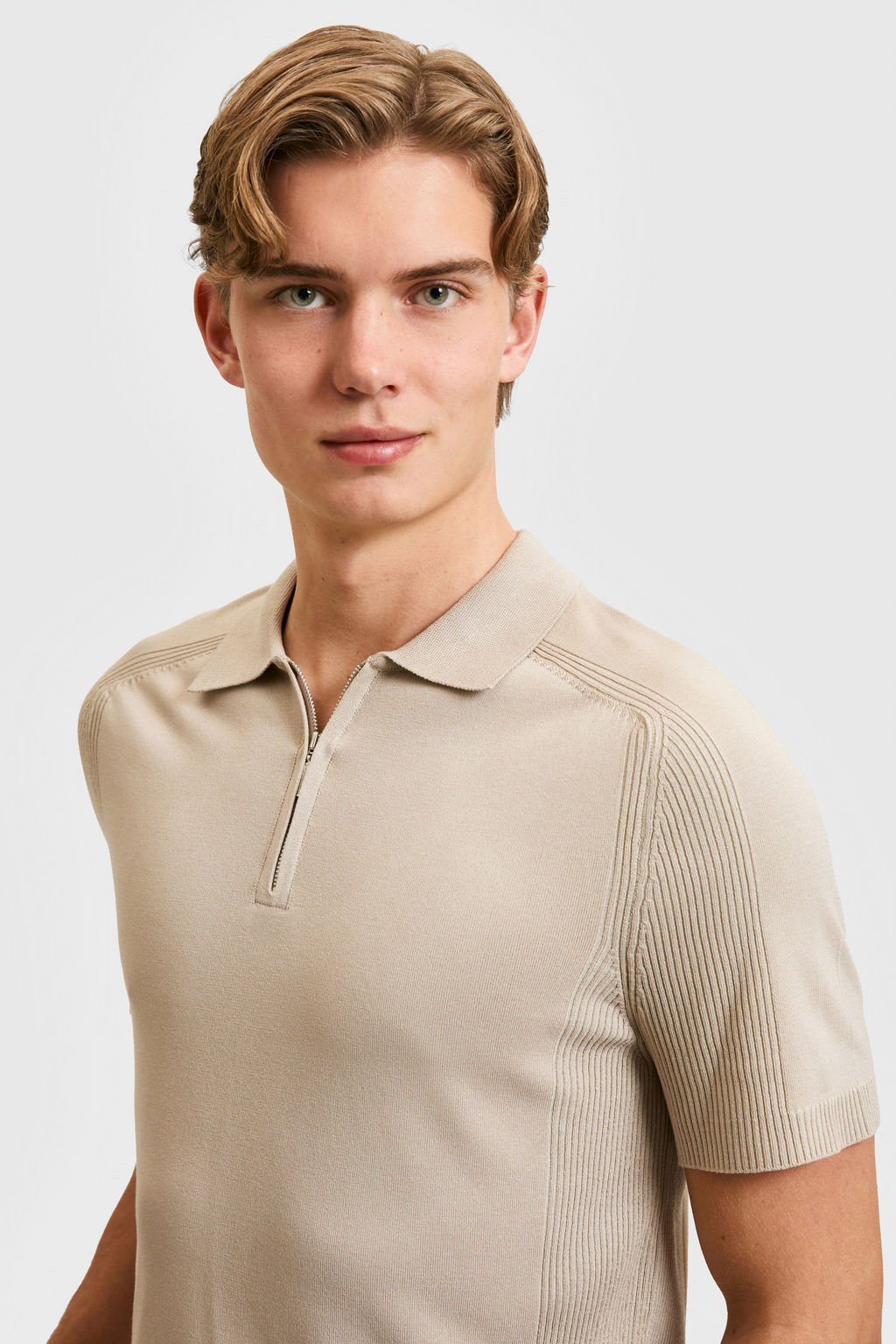Erkek TaЕ Slim Fit Polo Yaka YarДm FermuarlД TiЕГrt - U.s. polo assn фото 2