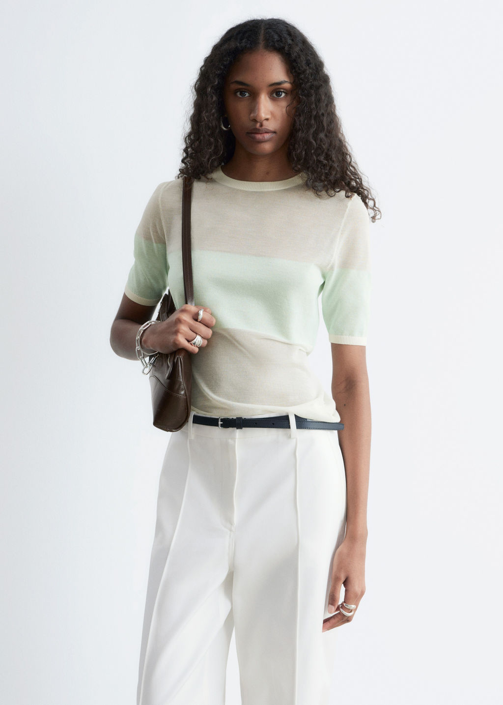Camiseta de punto fino - H&m фото 3