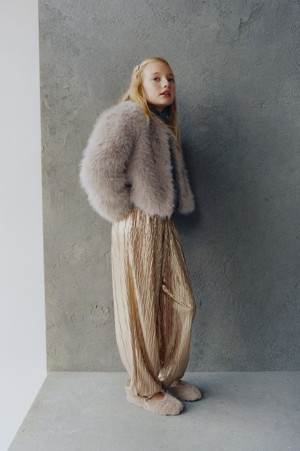 METALLIC SAROUEL TROUSERS - Zara фото 5