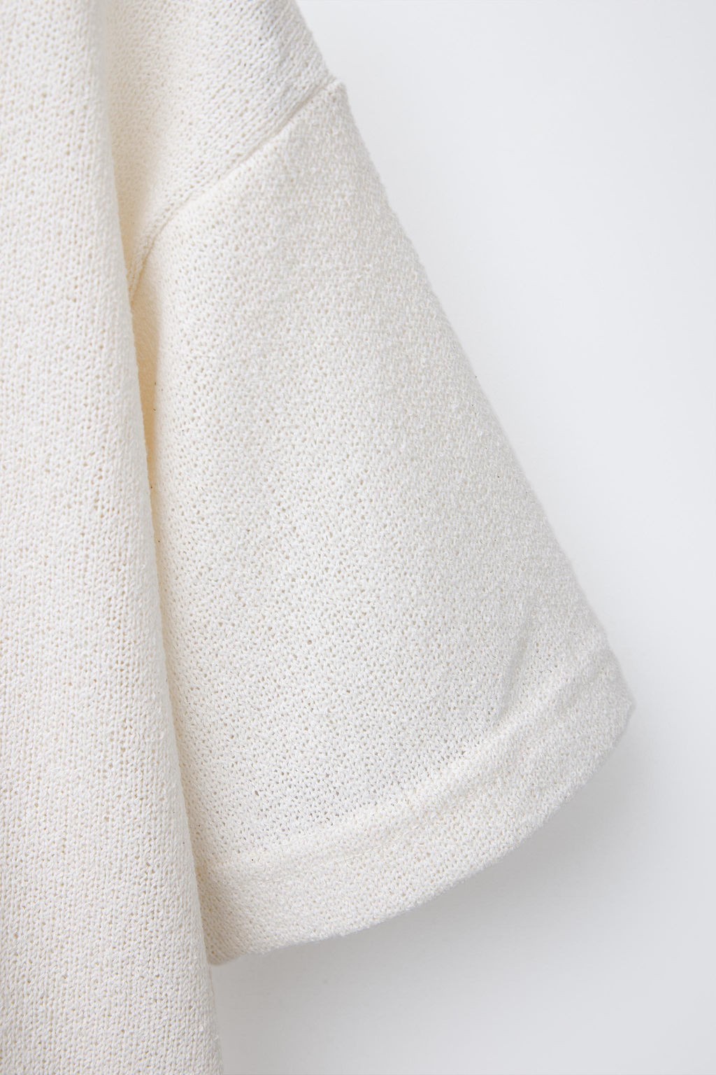 TEXTURED KNIT T-SHIRT - Zara фото 4