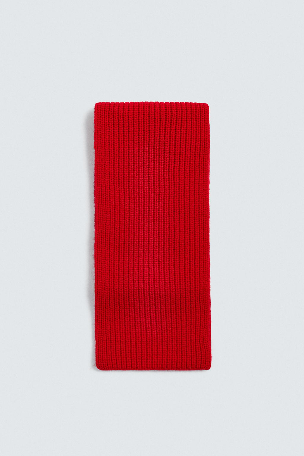 WOOL AND CASHMERE KNITTED SCARF